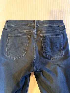 MOTHER Women’s Rascal slit undone hem in smoke cloud